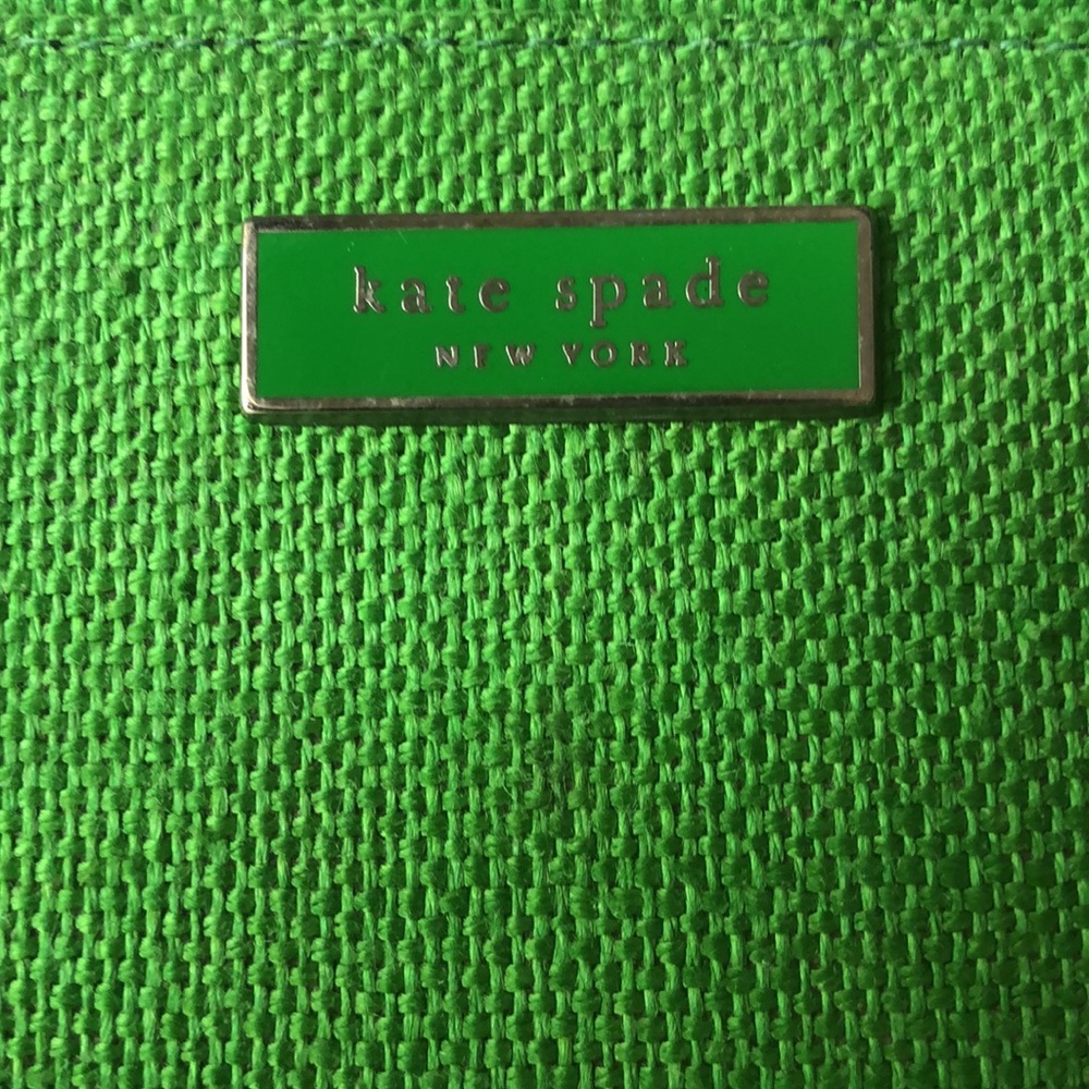 Vintage Kate Spade bag - green, metal handles - Picture 2 of 9